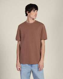 Heavy T-Shirt With Ribbed Details