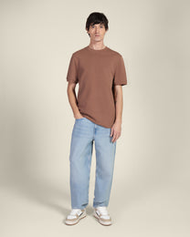 Heavy T-Shirt With Ribbed Details