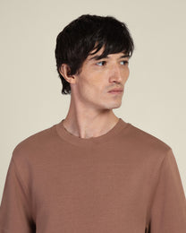 Heavy T-Shirt With Ribbed Details