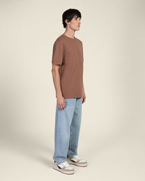 Heavy T-Shirt With Ribbed Details