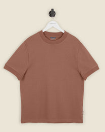 Heavy T-Shirt With Ribbed Details