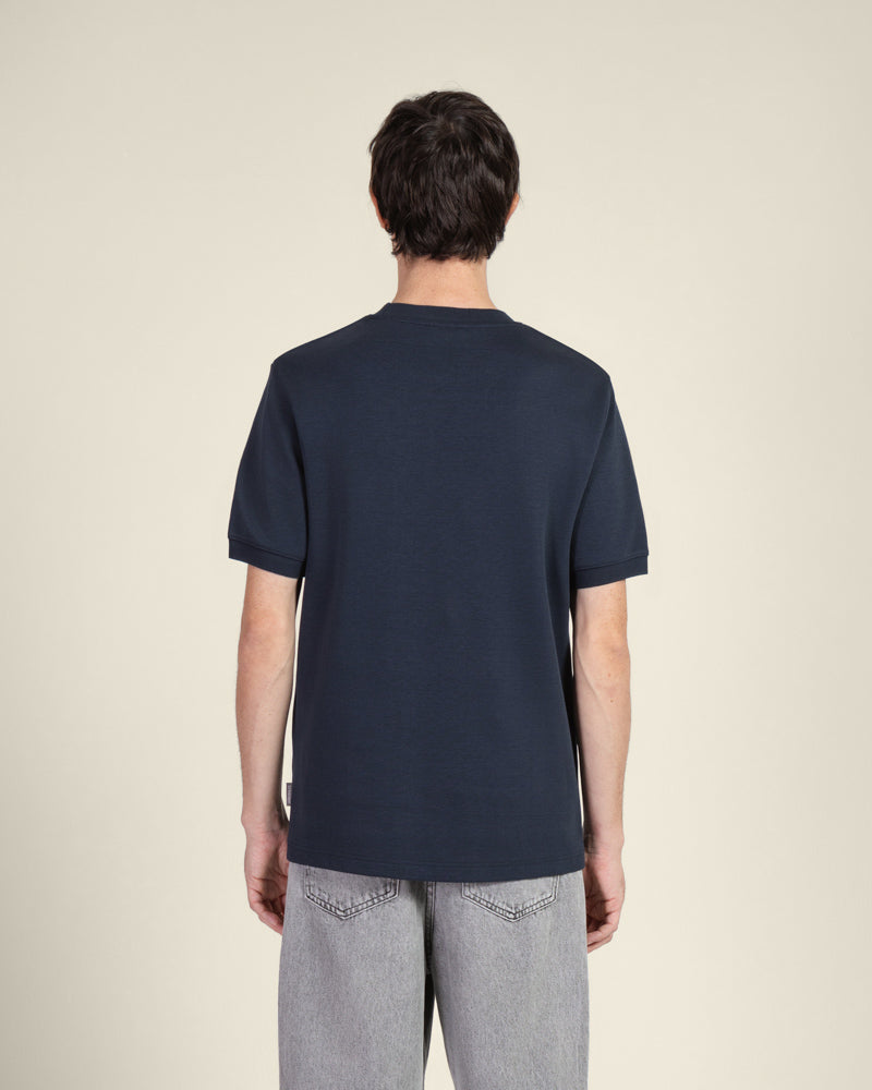 Heavy T-Shirt With Ribbed Details