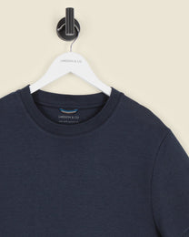 Heavy T-Shirt With Ribbed Details