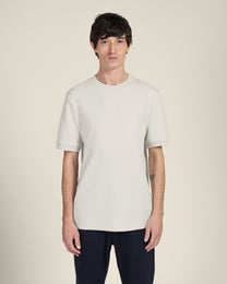 Heavy T-Shirt With Ribbed Details