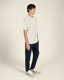 Heavy T-Shirt With Ribbed Details