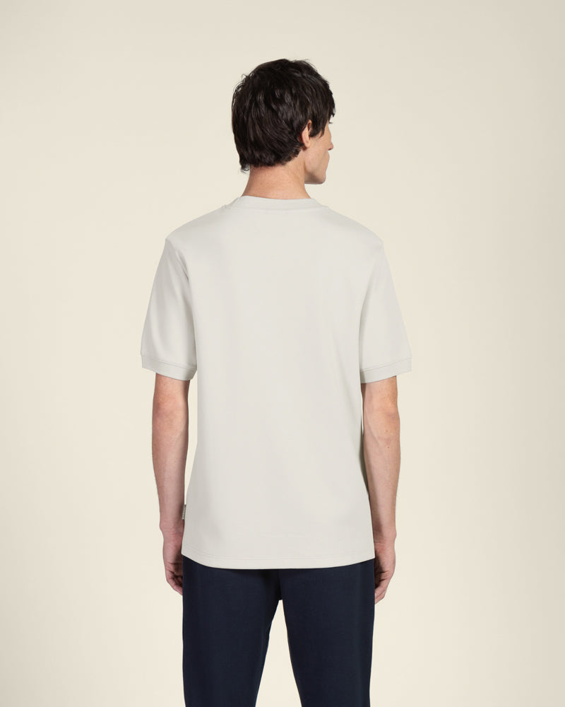 Heavy T-Shirt With Ribbed Details