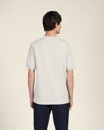 Heavy T-Shirt With Ribbed Details
