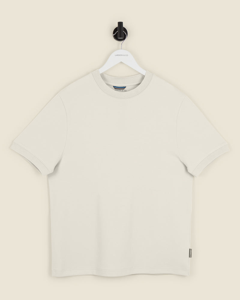 Heavy T-Shirt With Ribbed Details