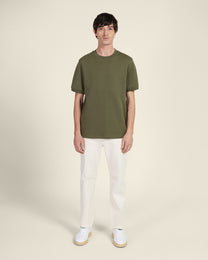 Heavy T-Shirt With Ribbed Details