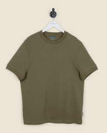 Heavy T-Shirt With Ribbed Details