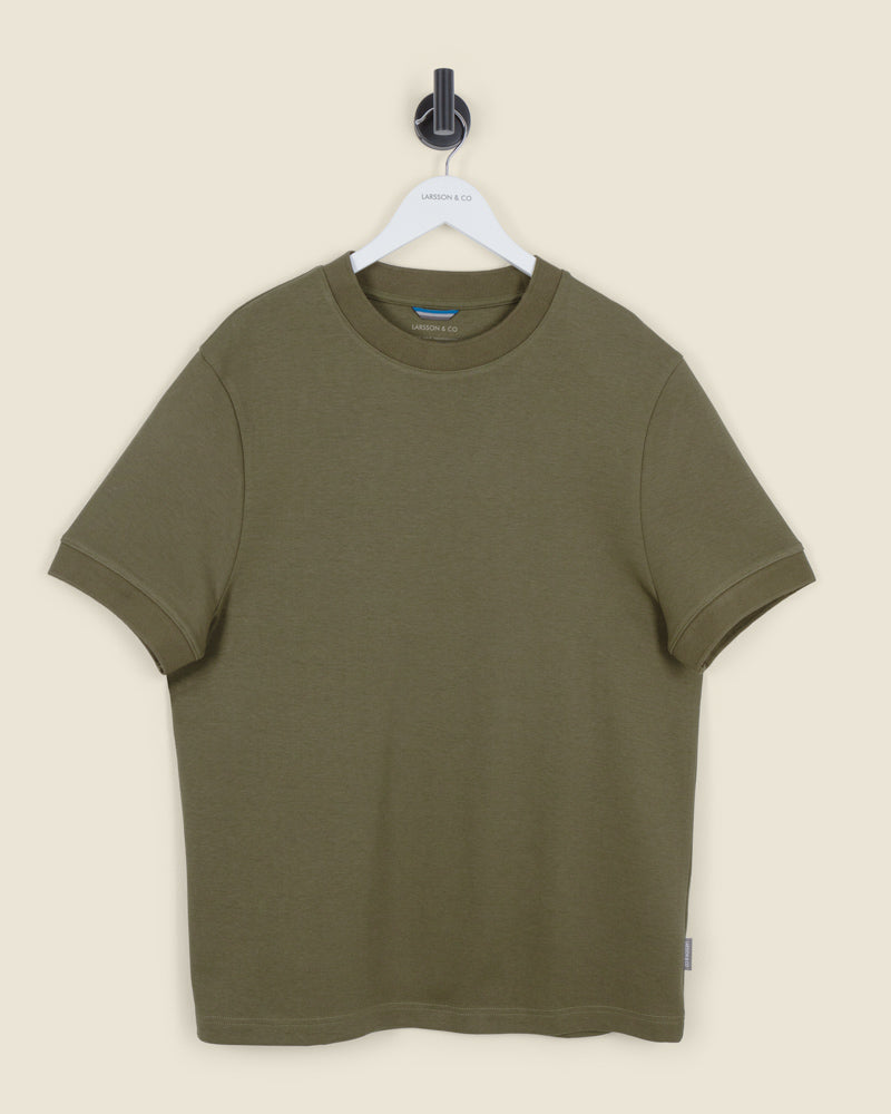 Heavy T-Shirt With Ribbed Details