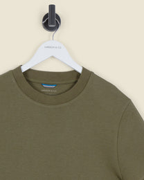 Heavy T-Shirt With Ribbed Details