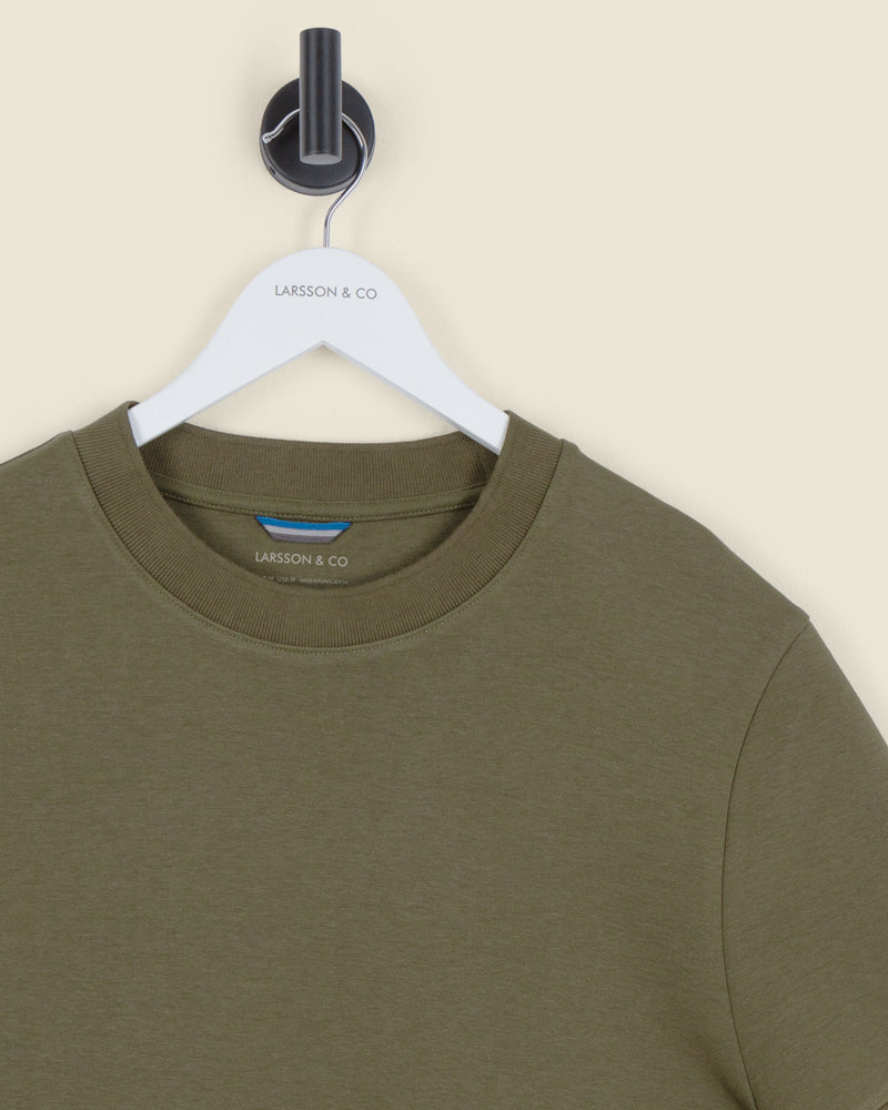 Heavy T-Shirt With Ribbed Details