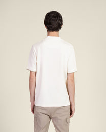 Heavy T-Shirt With Baseball Collar