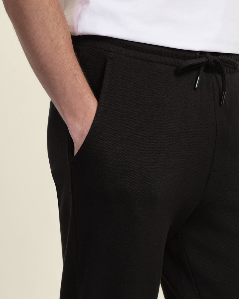 Pique Interlock Turn Up Jogger