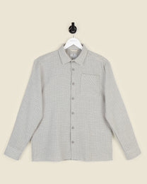 Grey Textured Overshirt