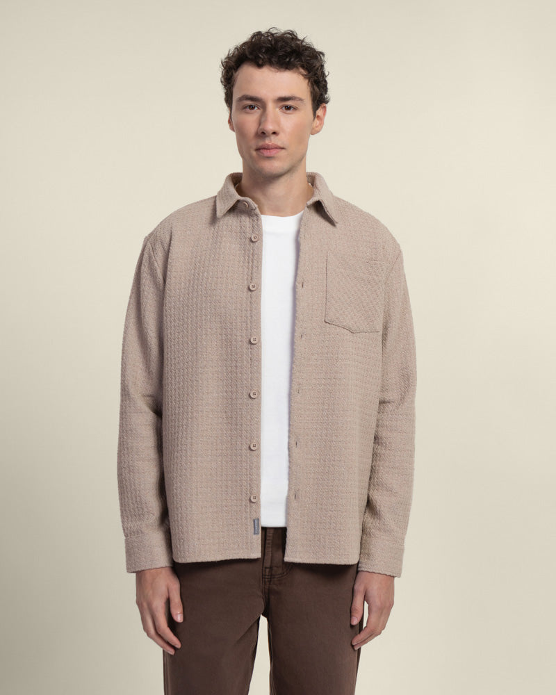 Stone Textured Overshirt