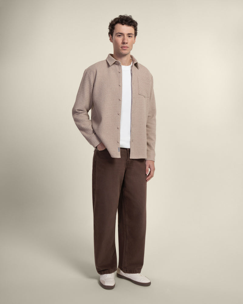 Stone Textured Overshirt