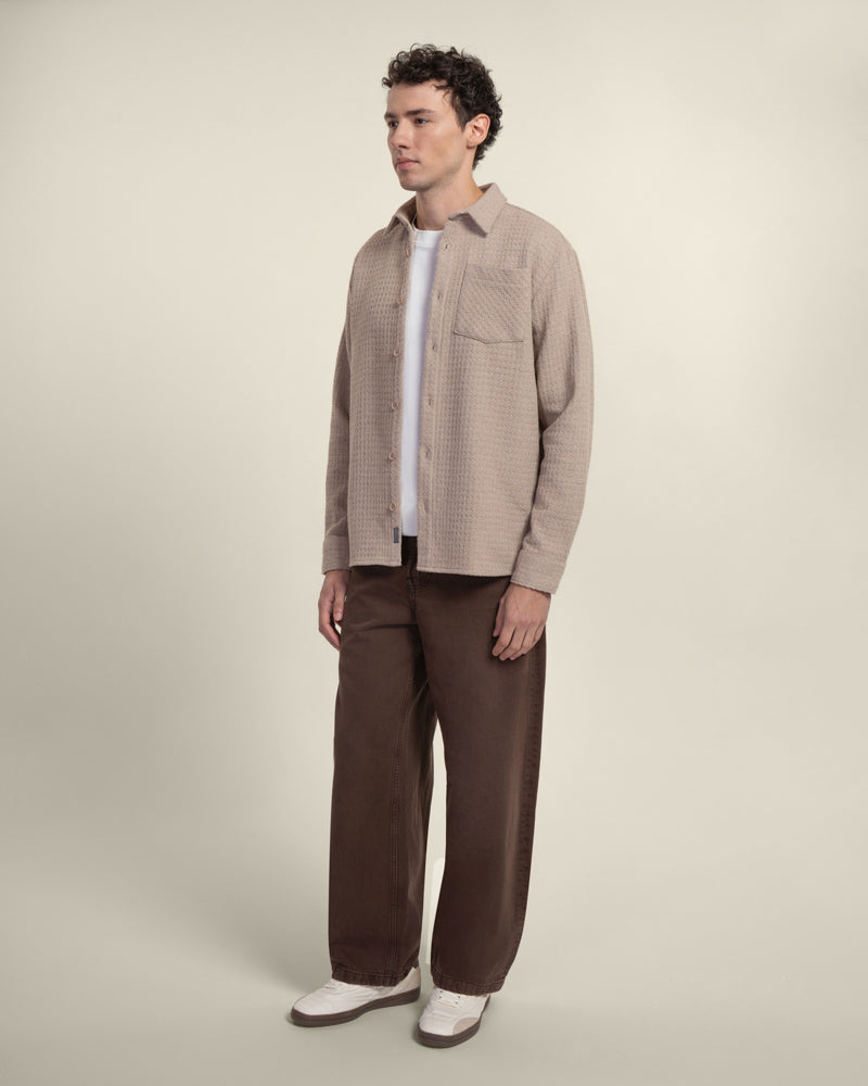 Stone Textured Overshirt