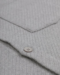 Grey Twill Textured Overshirt