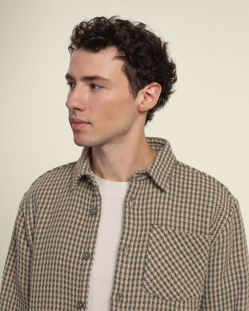 Olive &amp; Stone Textured Overshirt