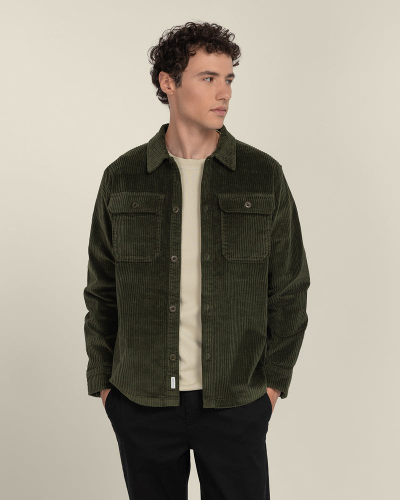 Larsson &amp; Co Men’s Saeby Heavy Corduroy Overshirt