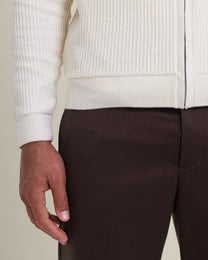 Lihme - Ribbed V-Neck Cardigan