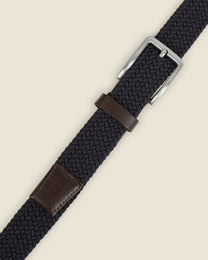 Alavo - Navy Woven Casual Stretch Belt