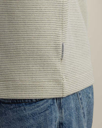 Aarhus - Textured Long Sleeve Polo Shirt