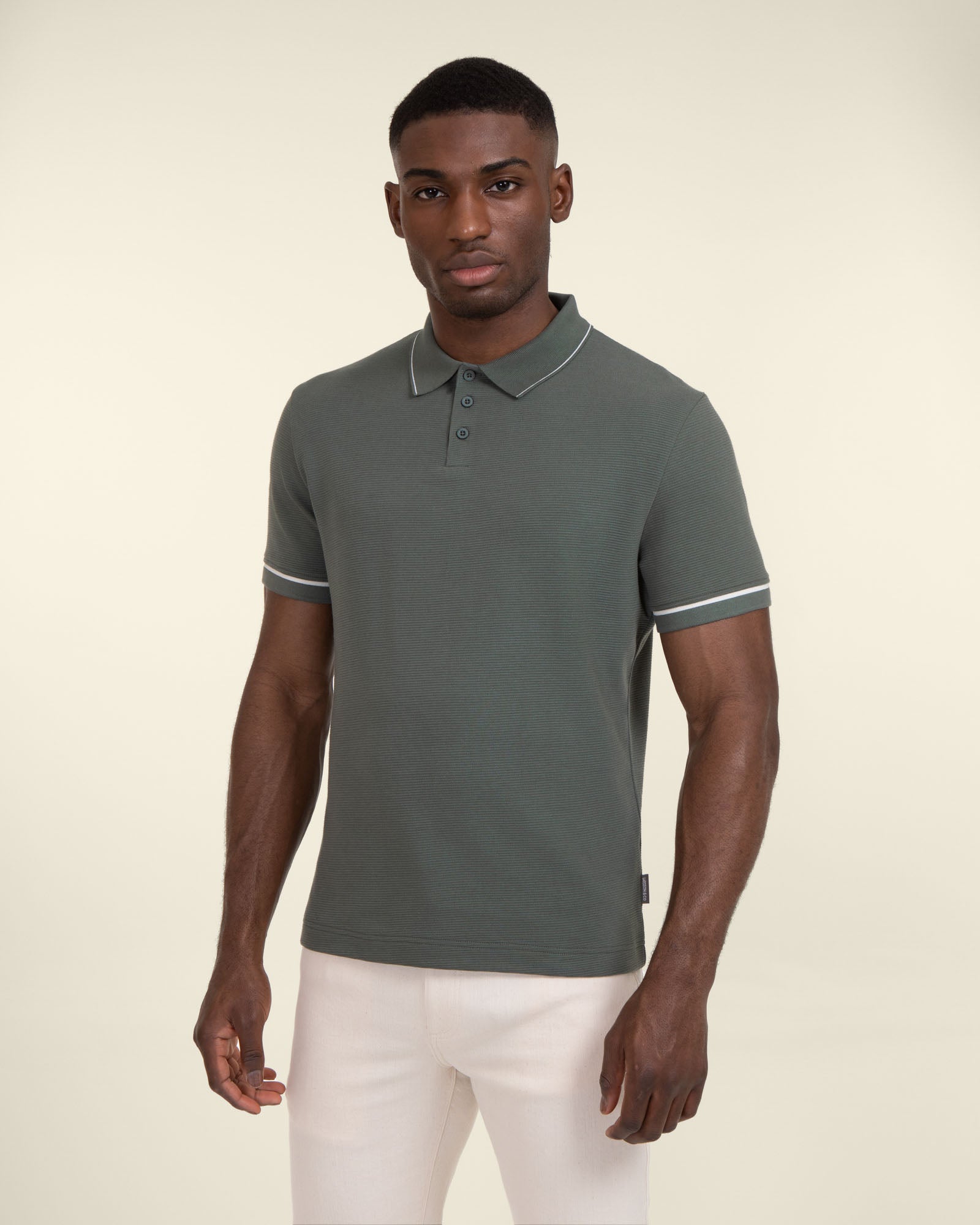 Ottoman Rib Polo Shirt
