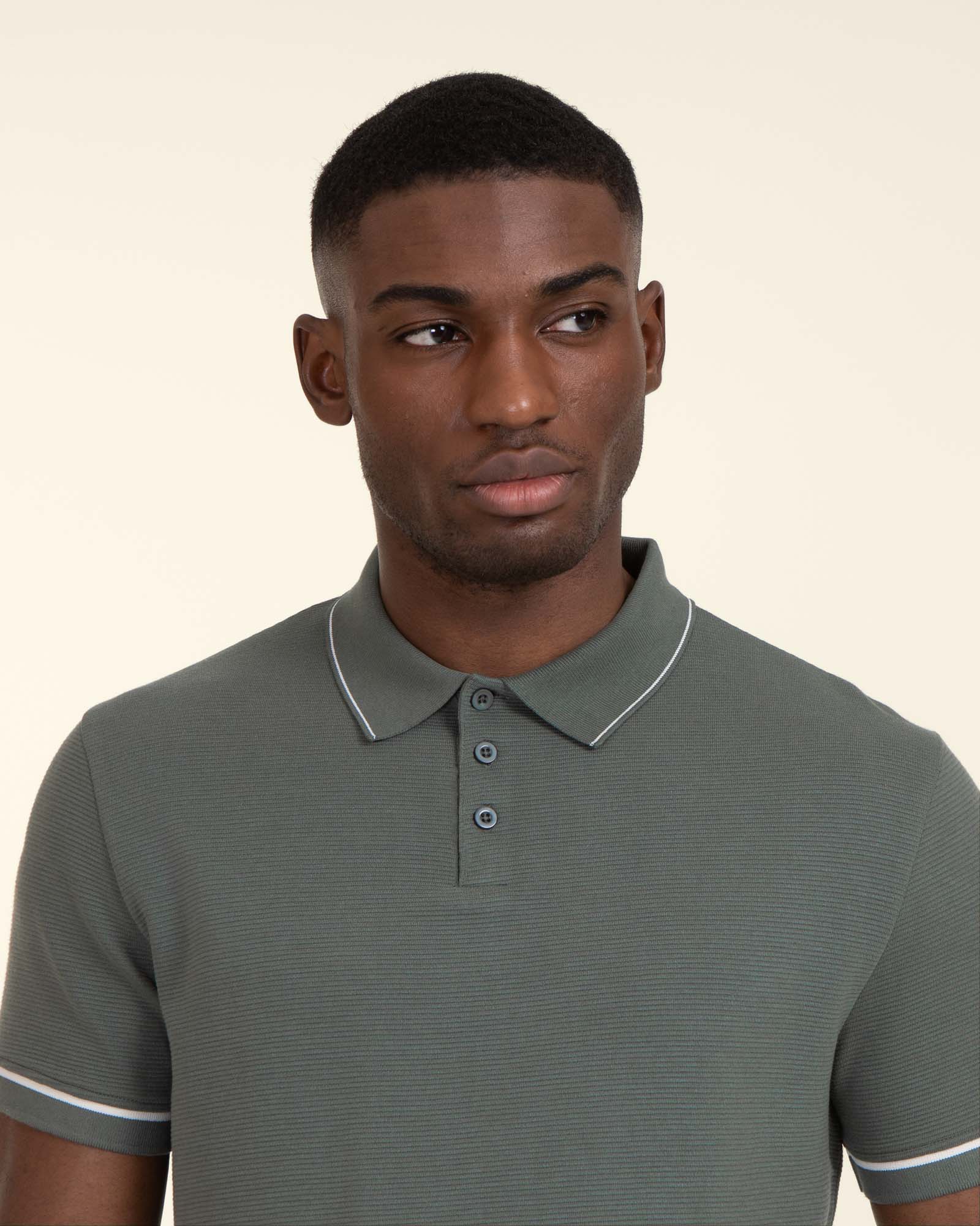 Ottoman Rib Polo Shirt