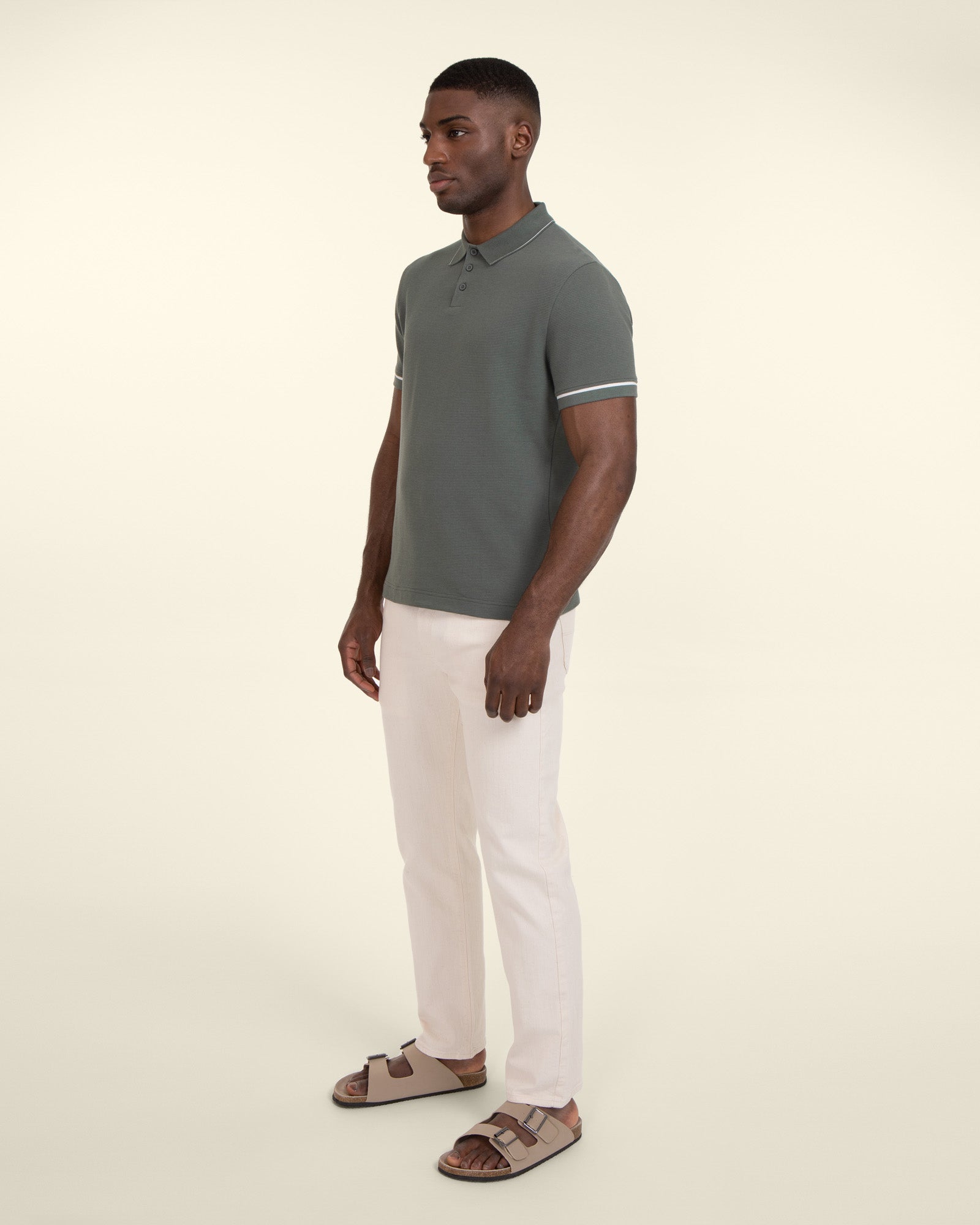 Ottoman Rib Polo Shirt