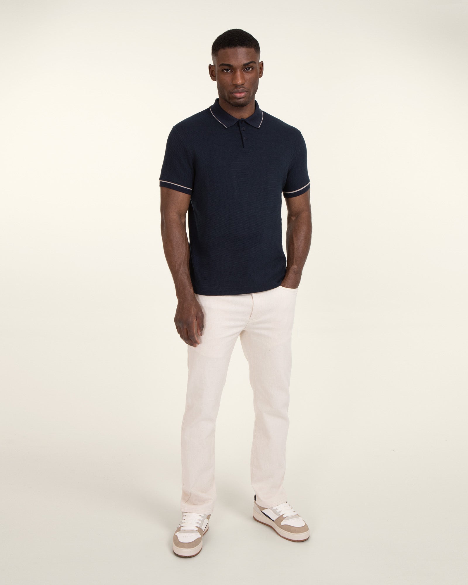 Ottoman Rib Polo Shirt