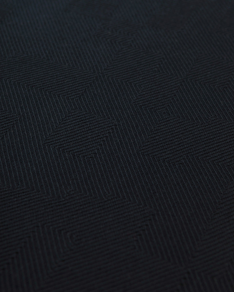 Anders - Textured Jacquard Polo Shirt With Contrast Rib