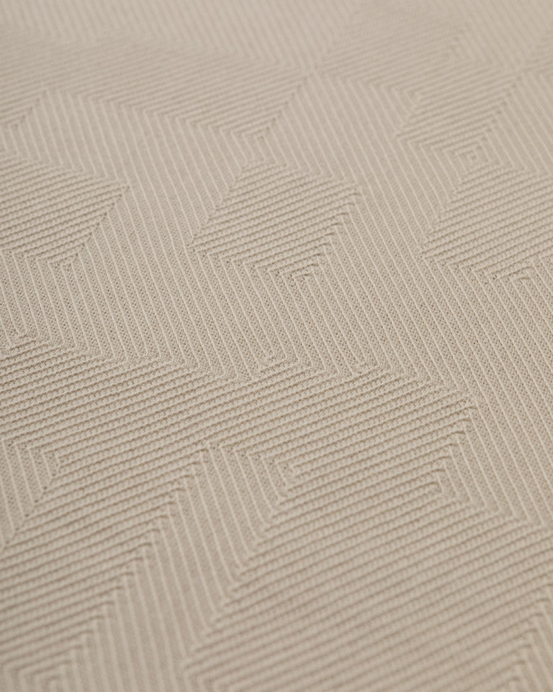 Anders - Textured Jacquard Polo Shirt With Contrast Rib