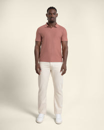 Arne - Stripe Textured Polo Shirt