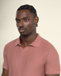 Arne - Stripe Textured Polo Shirt