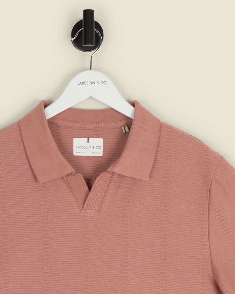 Arne - Stripe Textured Polo Shirt
