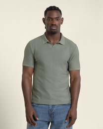 Arne - Stripe Textured Polo Shirt