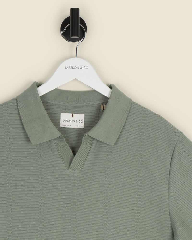 Arne - Stripe Textured Polo Shirt