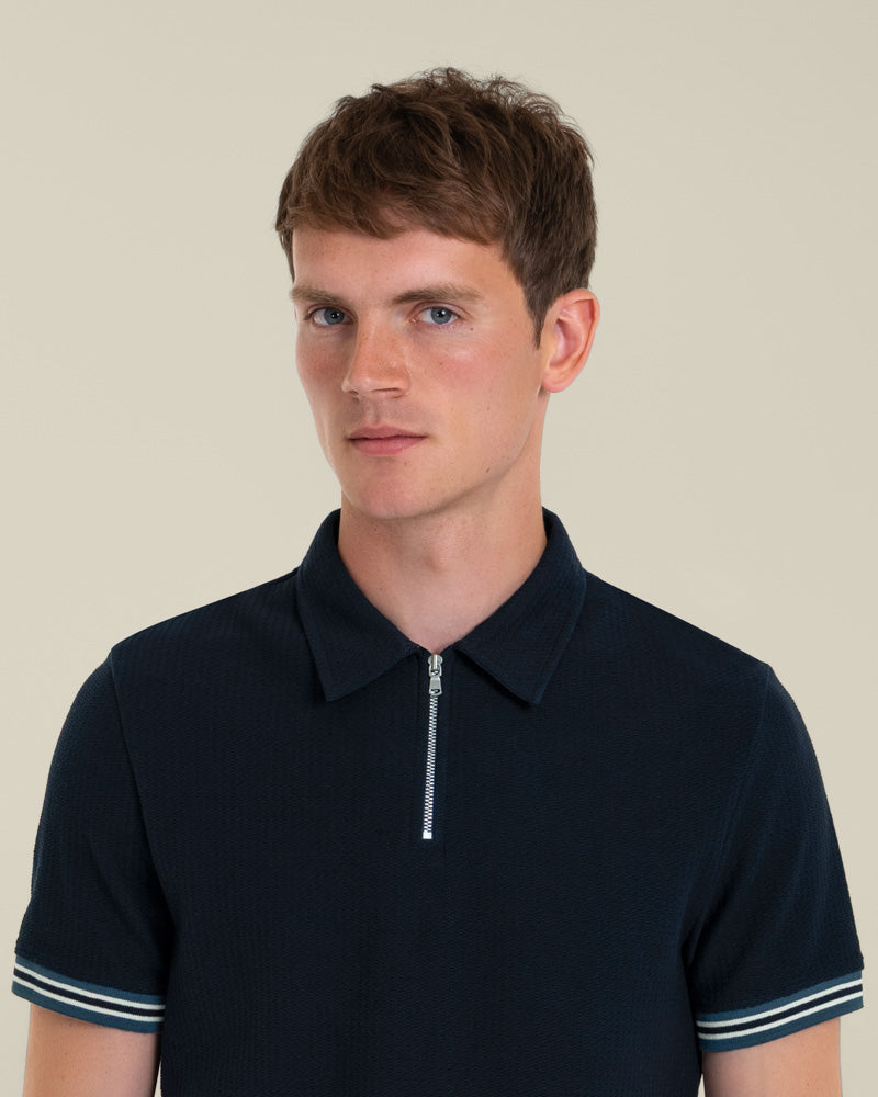 Odin - Textured Polo Shirt