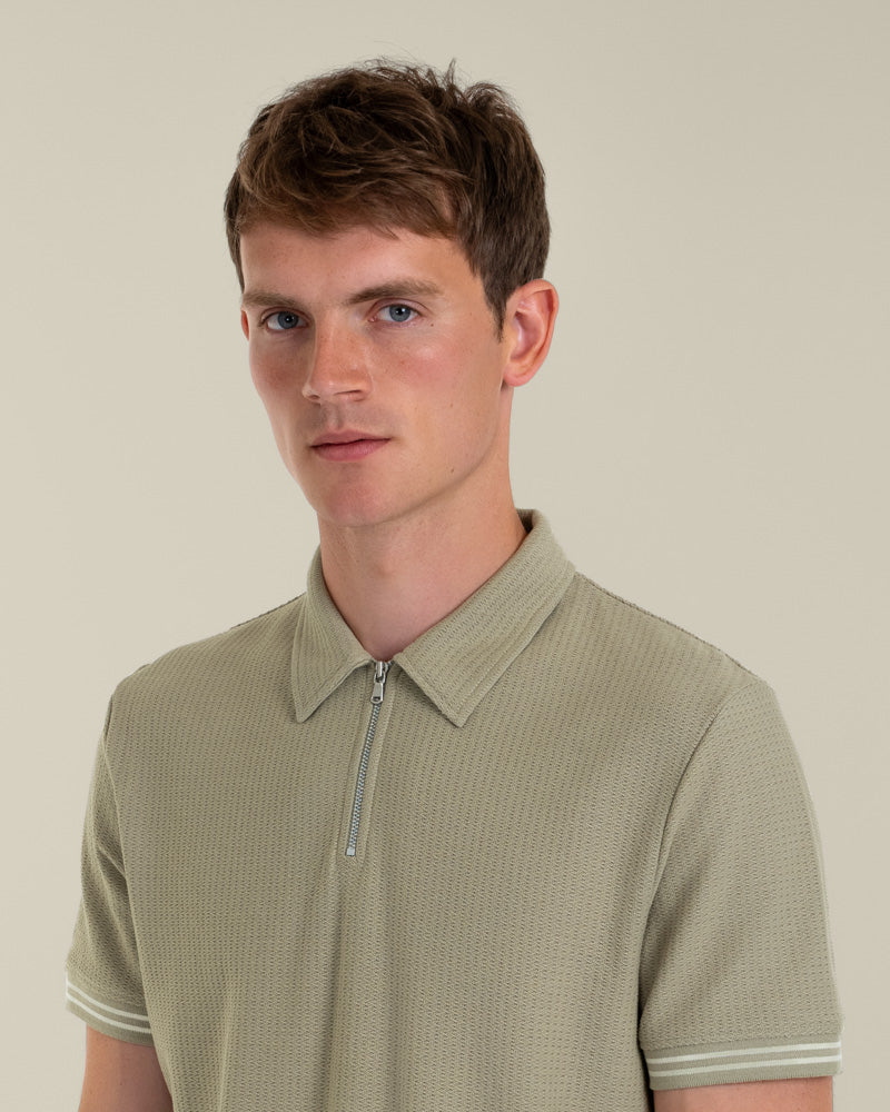 Odin - Textured Polo Shirt