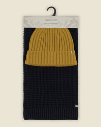 Imatra - Waffle Scarf &amp; Ribbed Beanie Set
