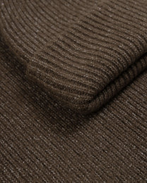 Larsson &amp; Co Men’s Vanda Brown Mixed Yarn Scarf &amp; Beanie Set