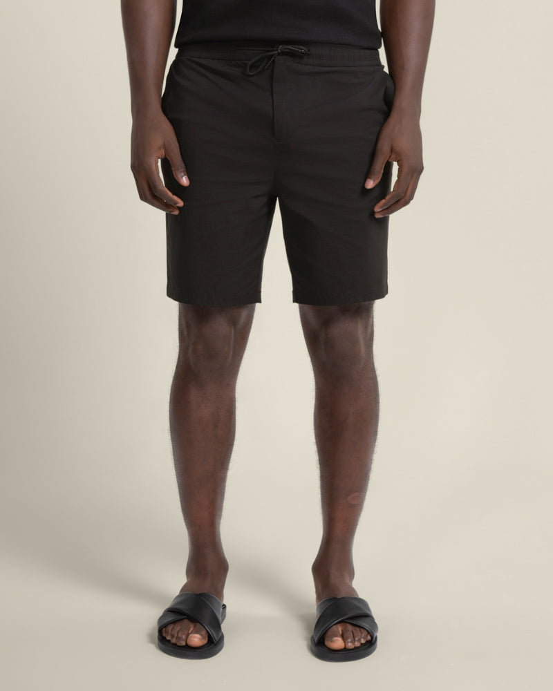 Drawstring Stretch Nylon Shorts