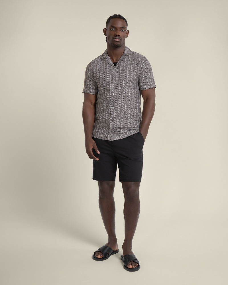 Drawstring Stretch Nylon Shorts