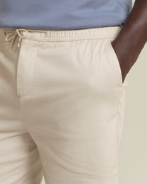 Drawstring Stretch Chino Shorts