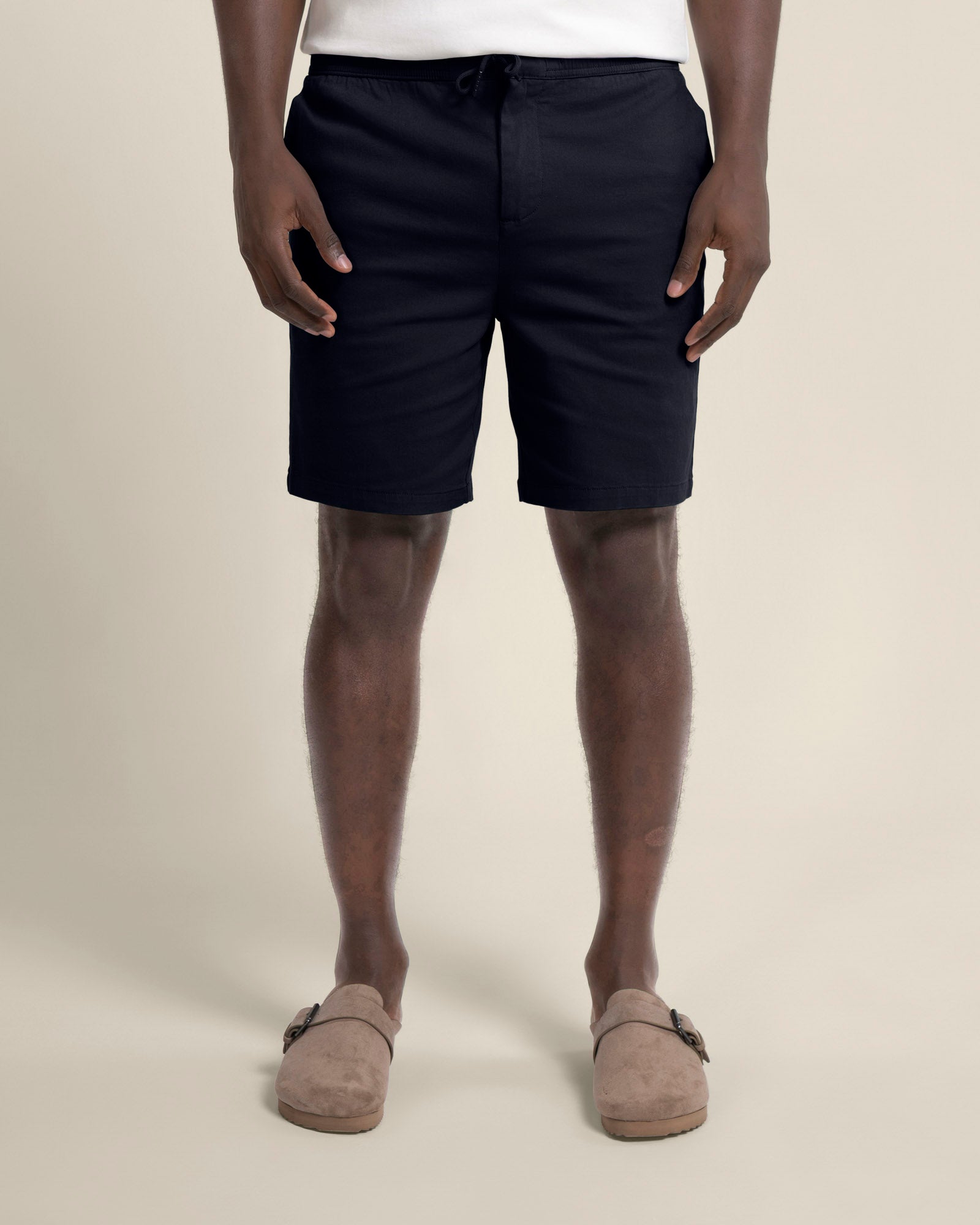 Drawstring Stretch Chino Shorts