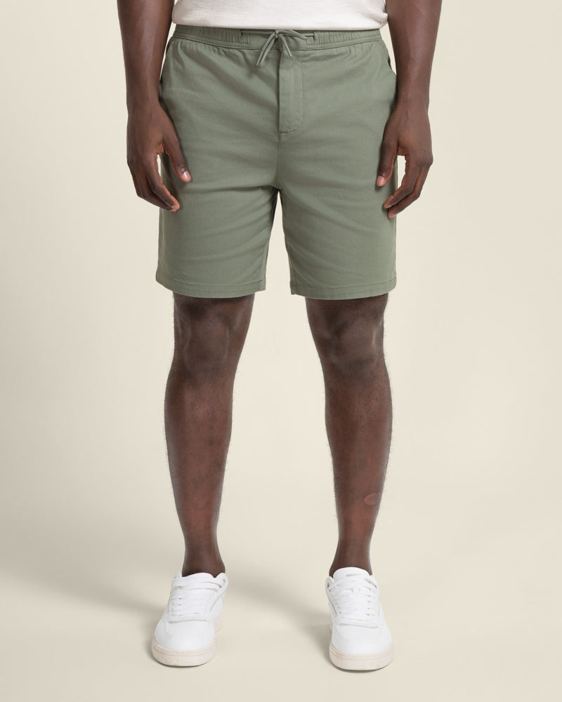 Drawstring Stretch Chino Shorts