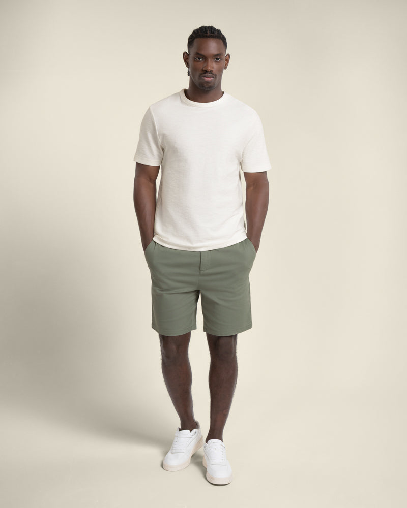 Drawstring Stretch Chino Shorts